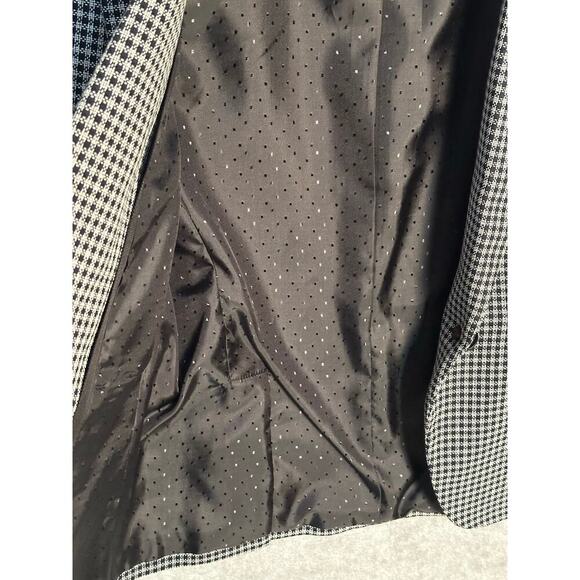 Veronica Beard Sz 8 Dickey Blazer‎ Black/White Gingham Houndstooth Quiet Luxury - Picture 14 of 14